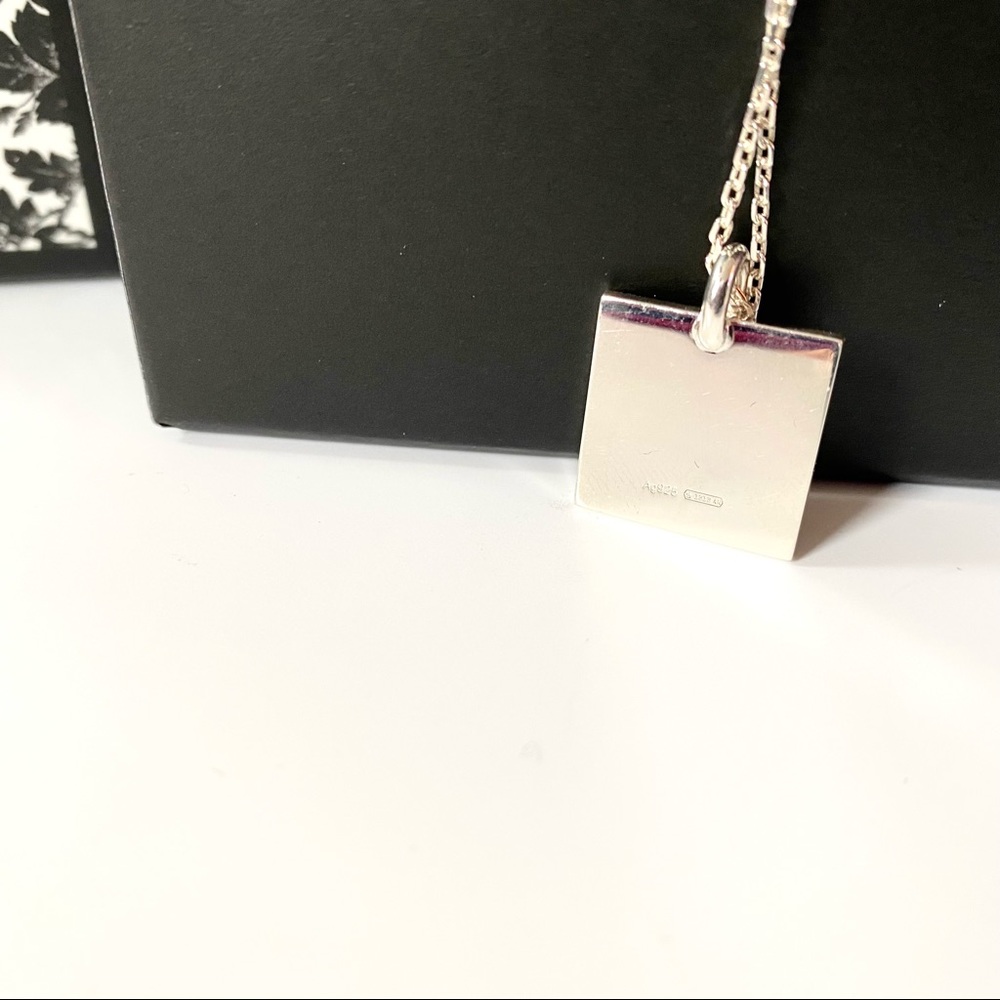 NEW Gucci trademark sterling silver pendant necklace - Picture 4 of 5